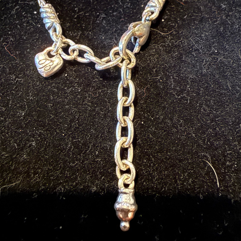 Brighton Three Heart Necklace 16" To 18” Adjustable (Retired) - Picture 4 of 4